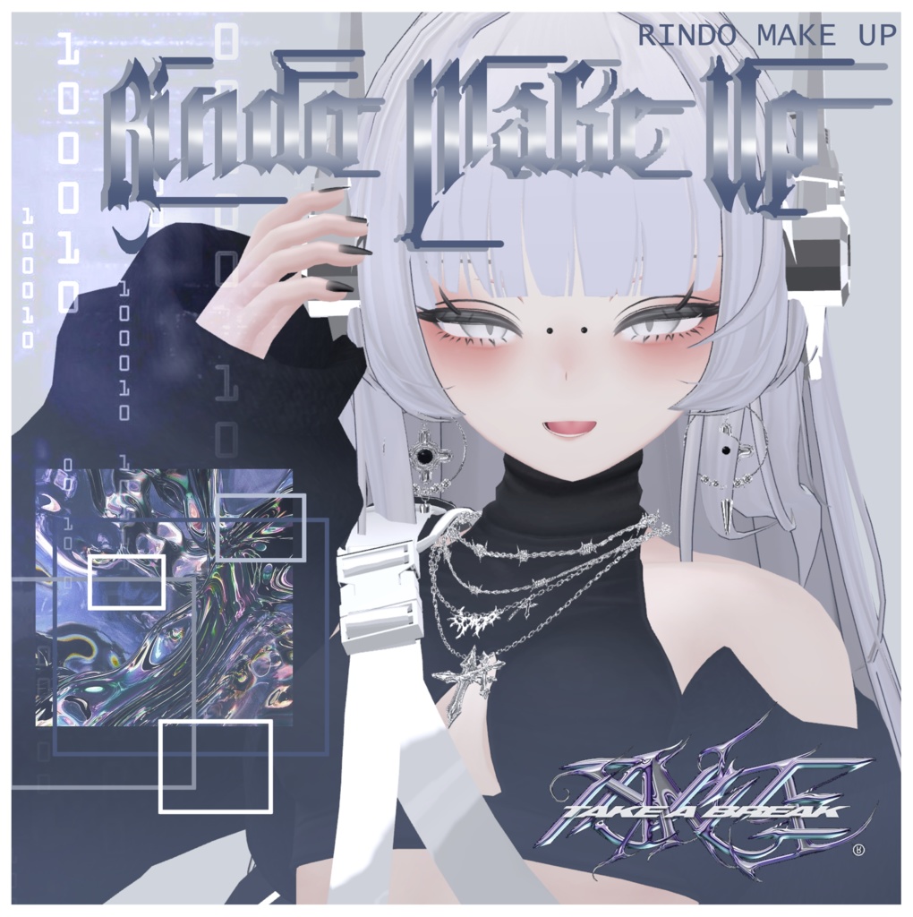  『Rindo,竜胆 』くま目のテクスチャ, Dark Circle Texture (VRC) image