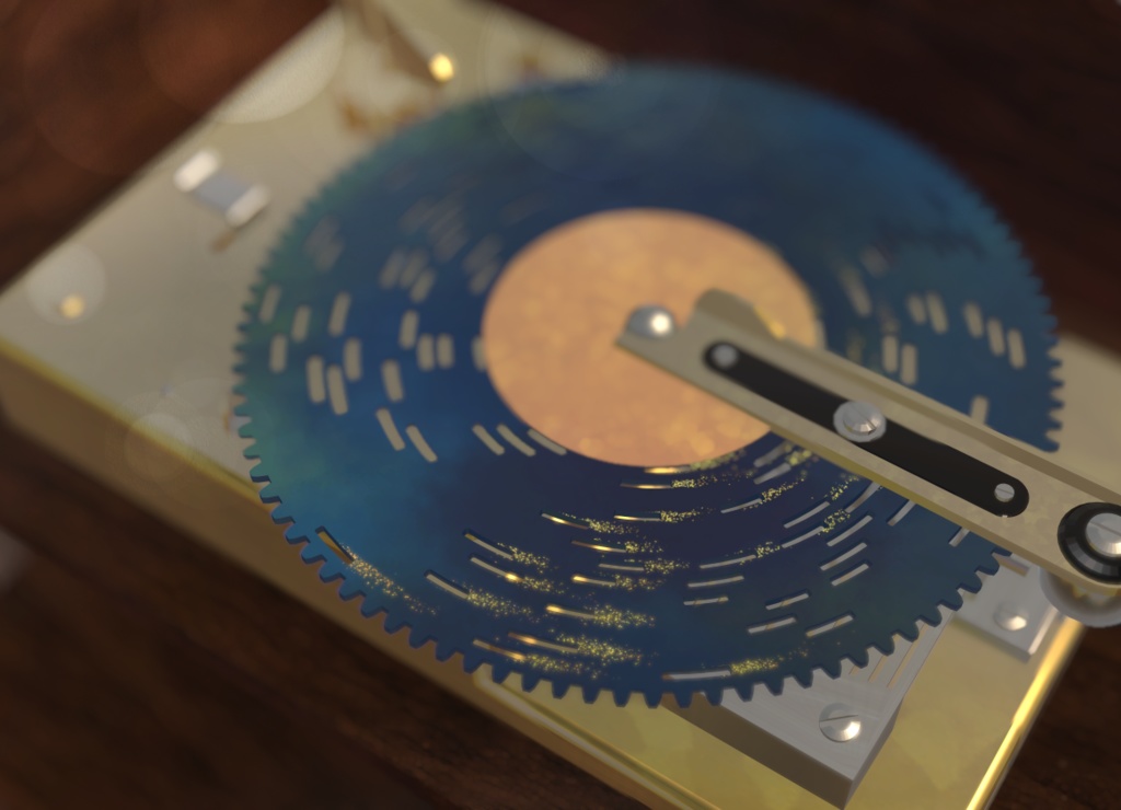 夜空のディスクオルゴール　Starry sky disk music box【VRChat想定】 image