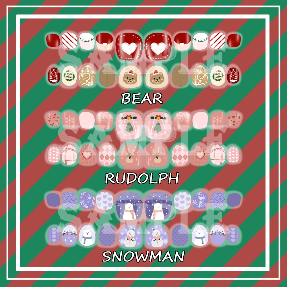 [MAYA] X-mas paint nail&pedicure image