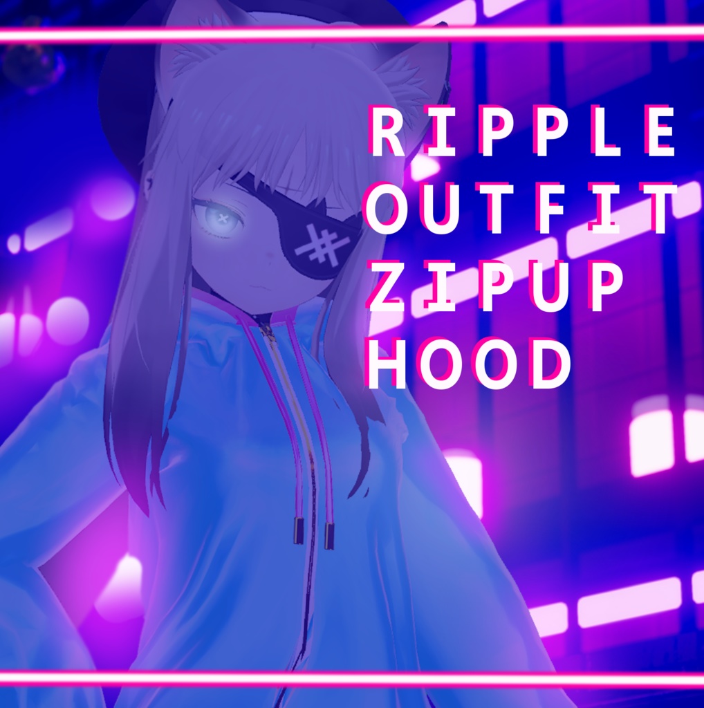 ユギ対応ripple outfit / zip up hood image