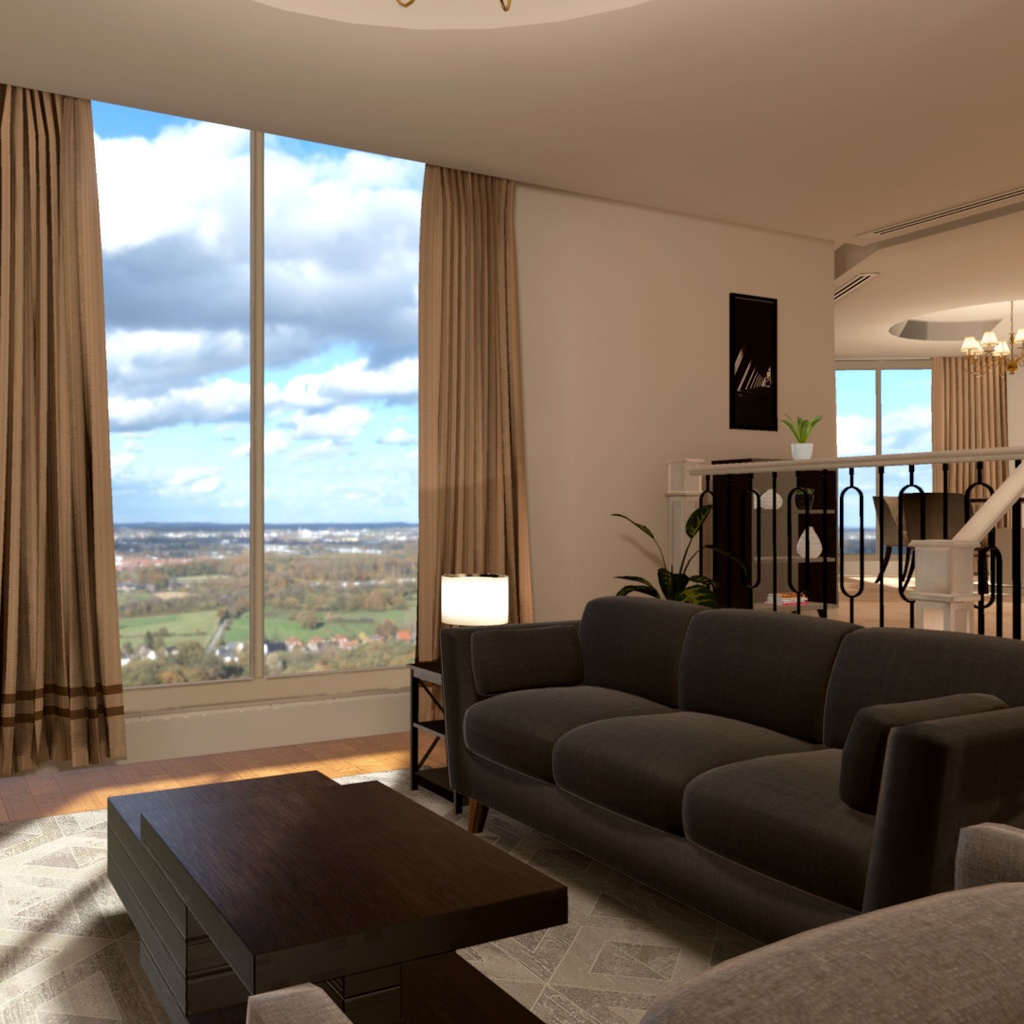 Modern Living Room and Kitchen VRChat image