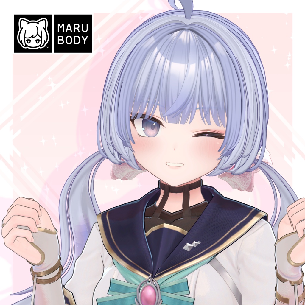 [VRC Hair] Long Wavy Twintail image