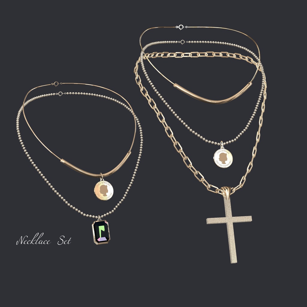 Necklace 5-Piece Set (with Bangle) image