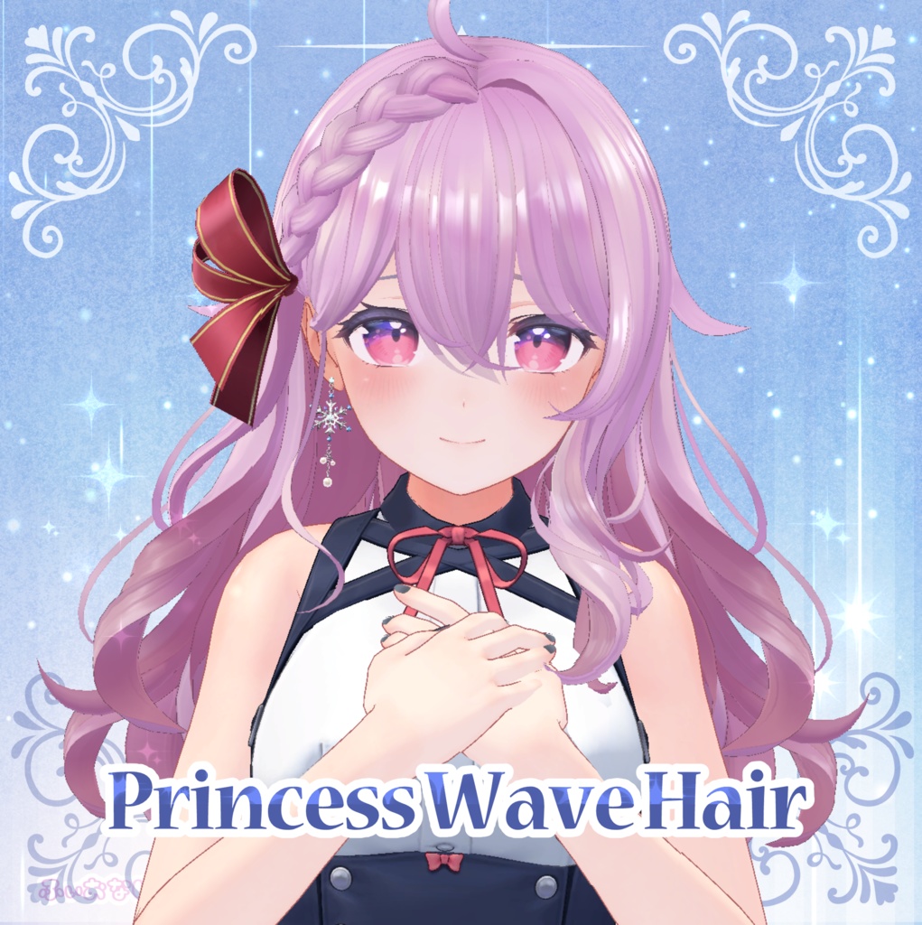 Princess Wave Hair (with 3 types of earrings) image