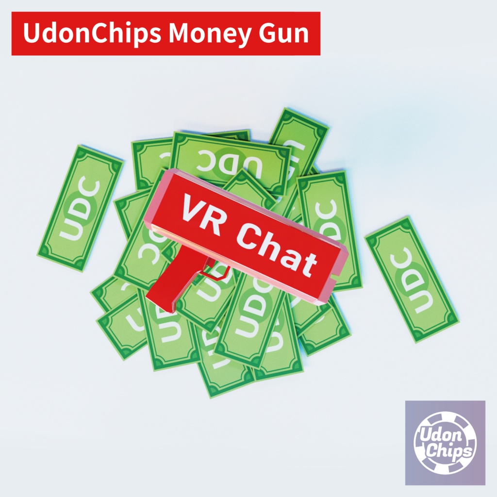 【VRC】 Money Gun 【UdonChips】 image