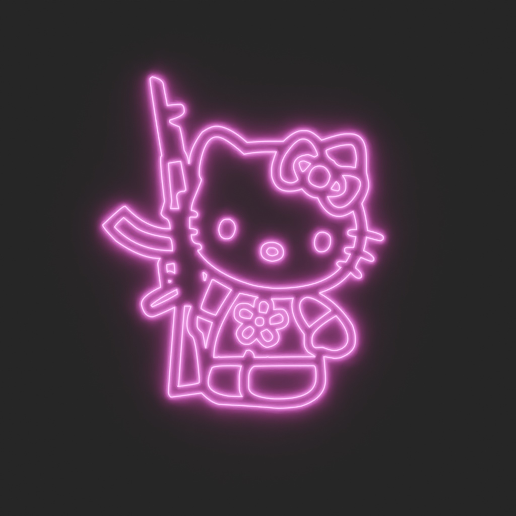 FREE Hello Kitty Neon Signs ^^ (VRChat) image