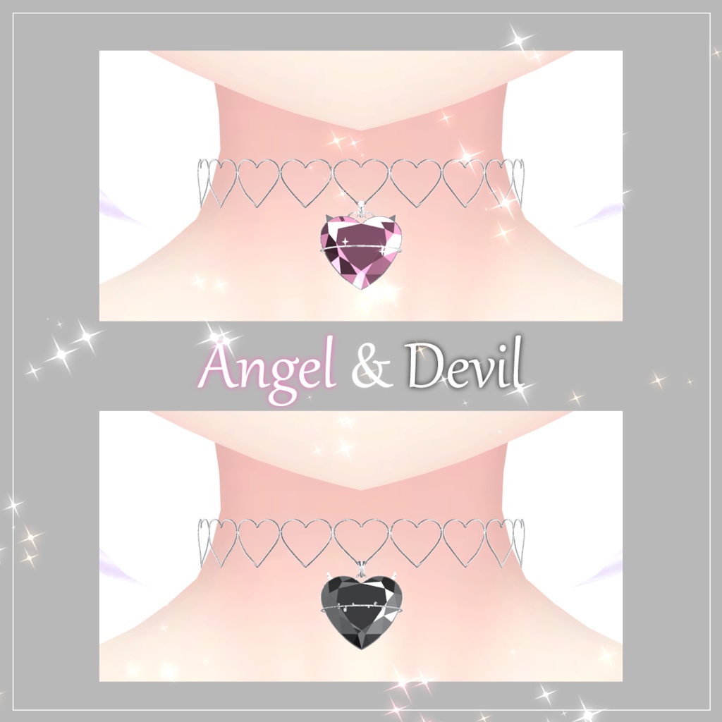 [Phys Bone] Devil & Angel Heart Choker image