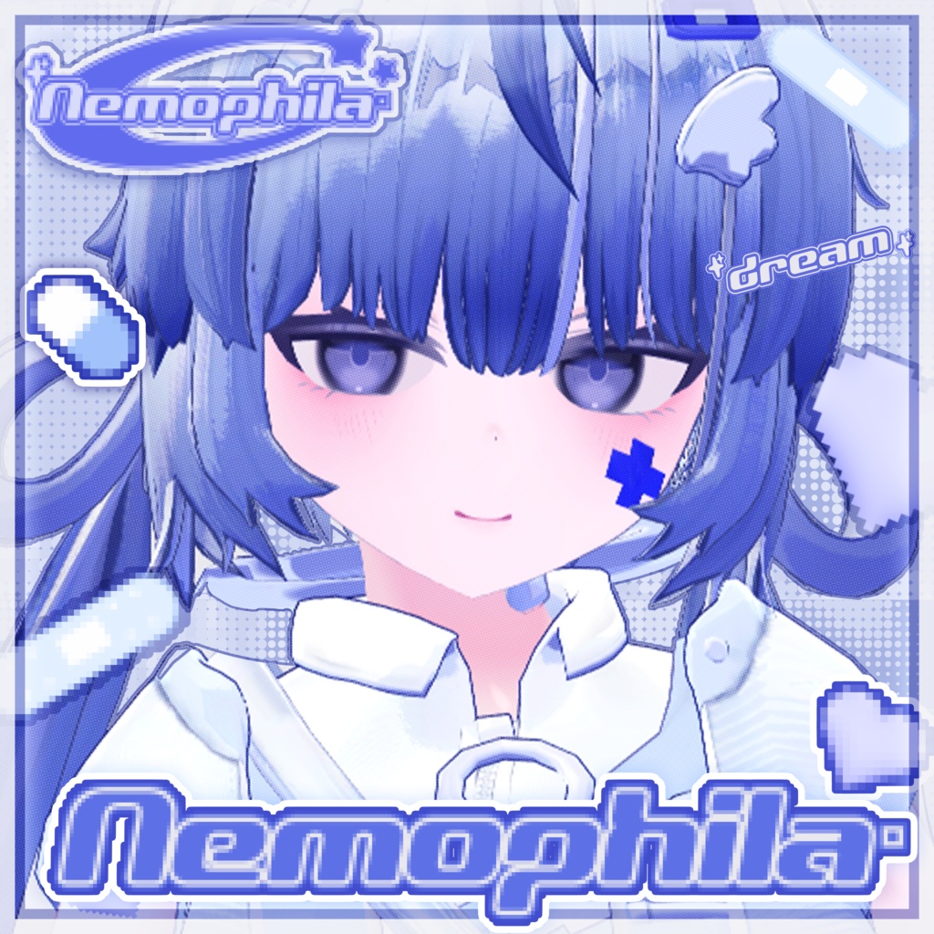 【オリジナル3Dモデル】ネモフィラ　Nemophila image