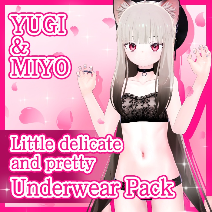 【VRChat】 YUGI & MIYO delicate underwear pack / 유기&미요의 섬세한 속옷 / 「ユギ」「ミヨ」の繊細な下着 image