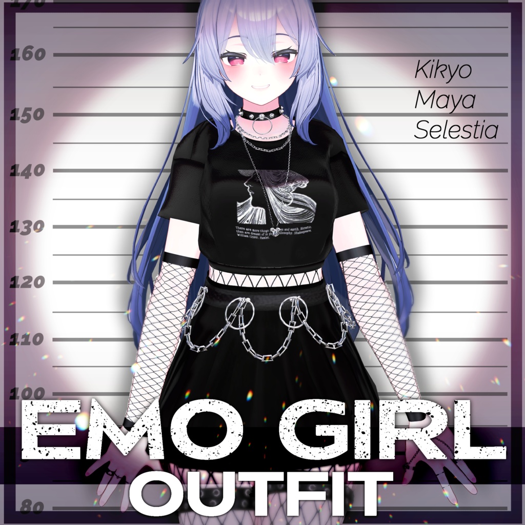  【3アバター対応】 Emo girl outfit image