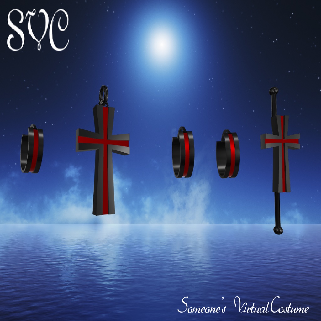 【桔梗対応】cross earrings image