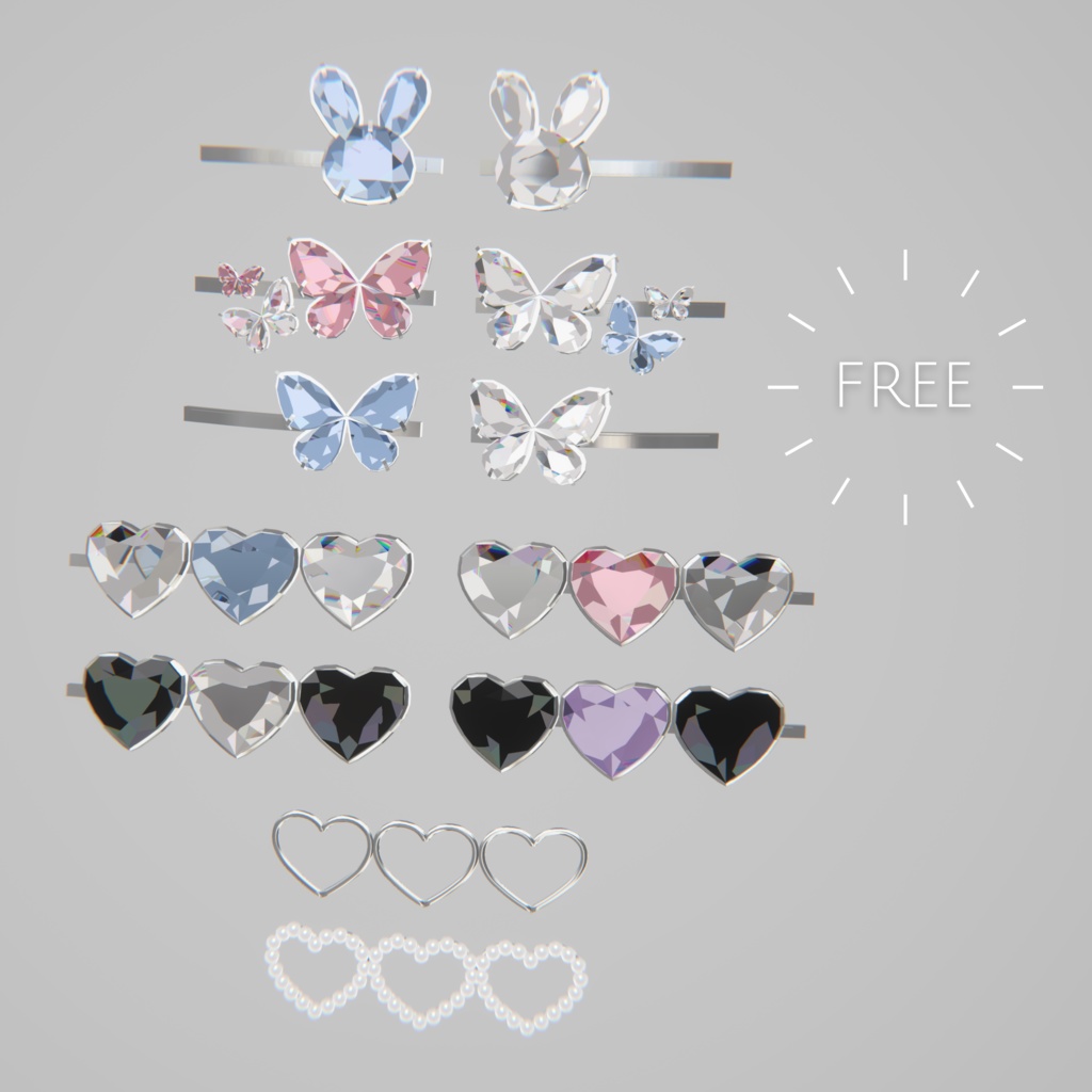 ＊FREE＊ Mochi Hairclip set image