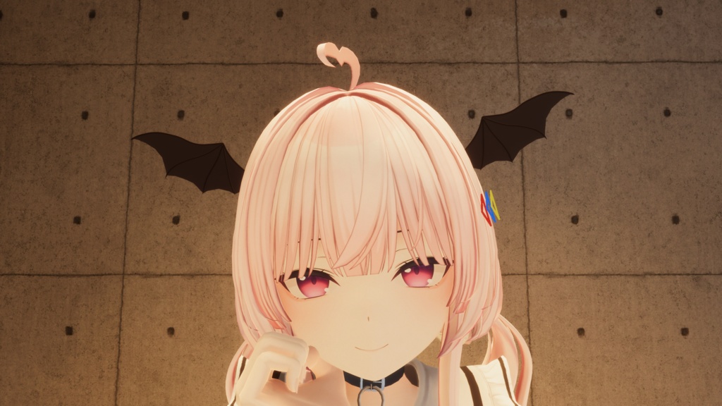 【VRChat想定】ぴょこぴょこコウモリ羽根🦇 image