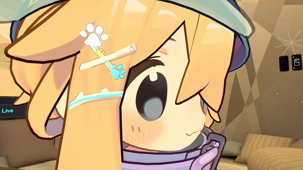 まめひなた用「猫のヘアピン」 image