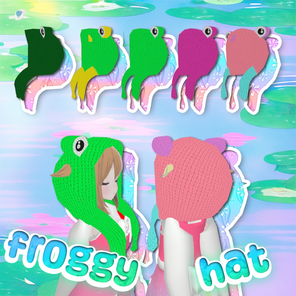 : ̗̀➛★ カエルの帽子_froggy_hat (5 versions) ★ image