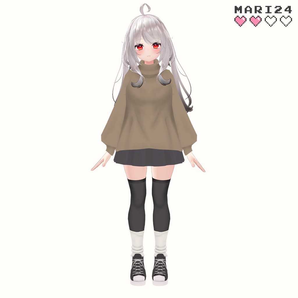 ゆるセーターとルーズソックス【舞夜用】 image