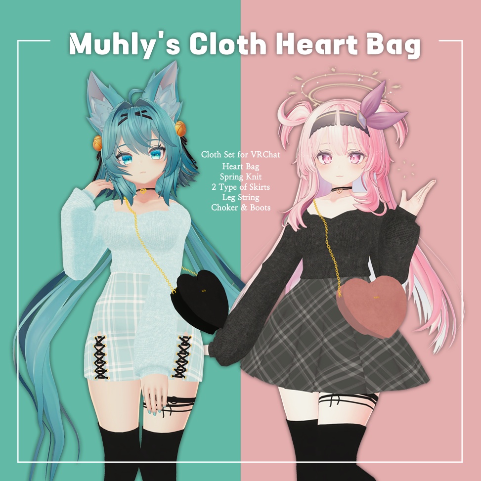 Heart Bag and Spring Collection Set ( Rindo, Selestia ) image