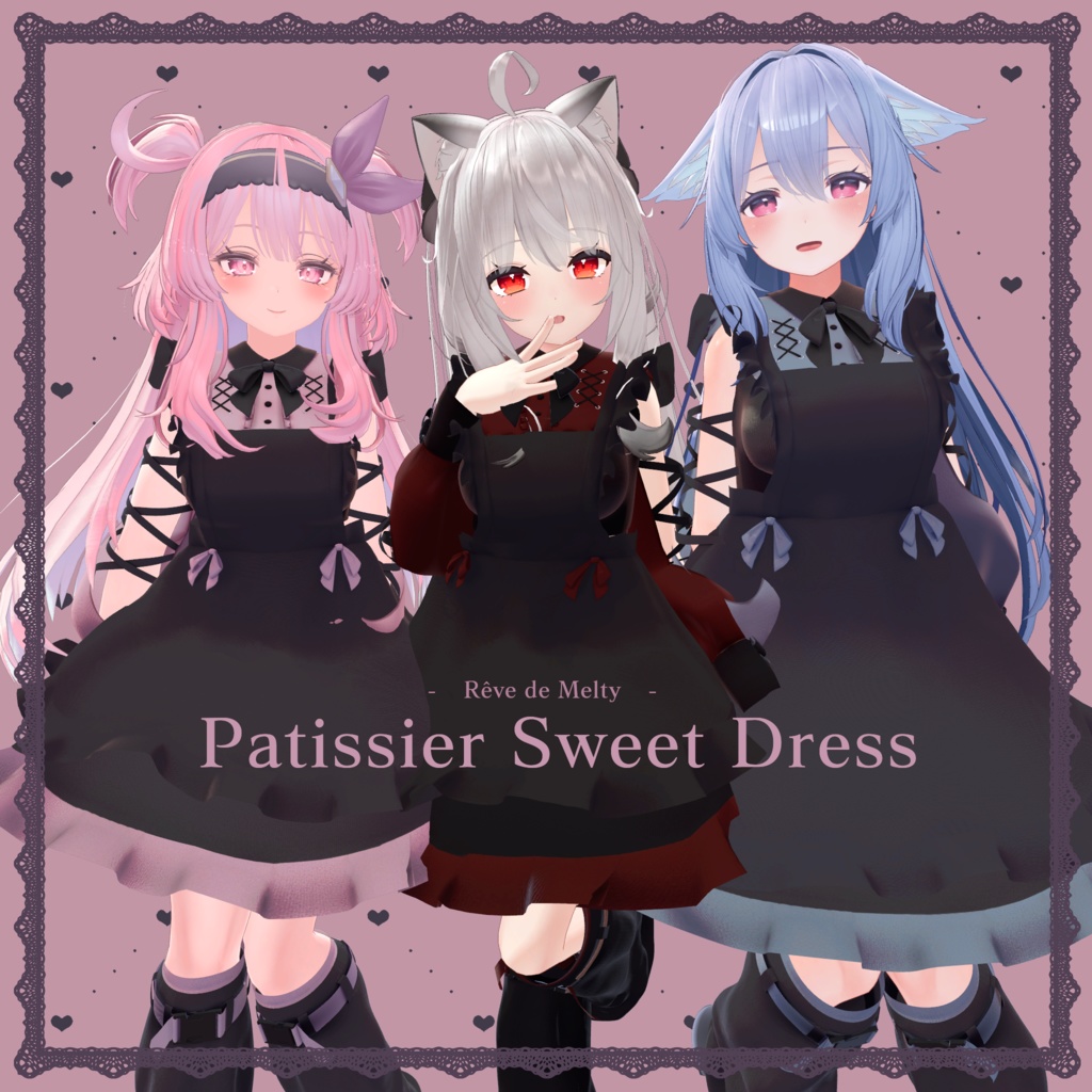 【3アバター対応】❤ Patissier Sweet Dress ❤ image