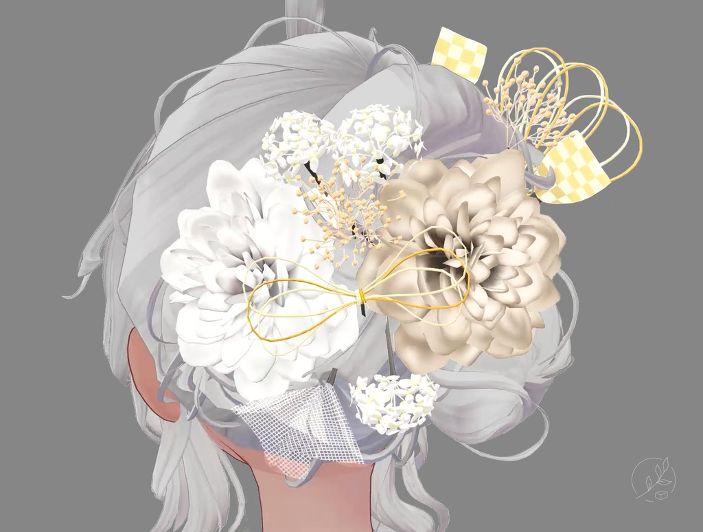 【VRChat用】　11_花飾り image