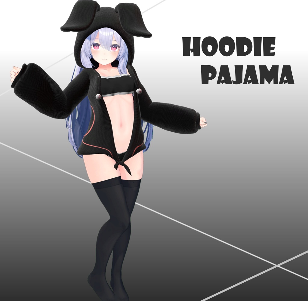 【桔梗(kikyo)】フードパジャマ(HoodiePajamas)1.2 image