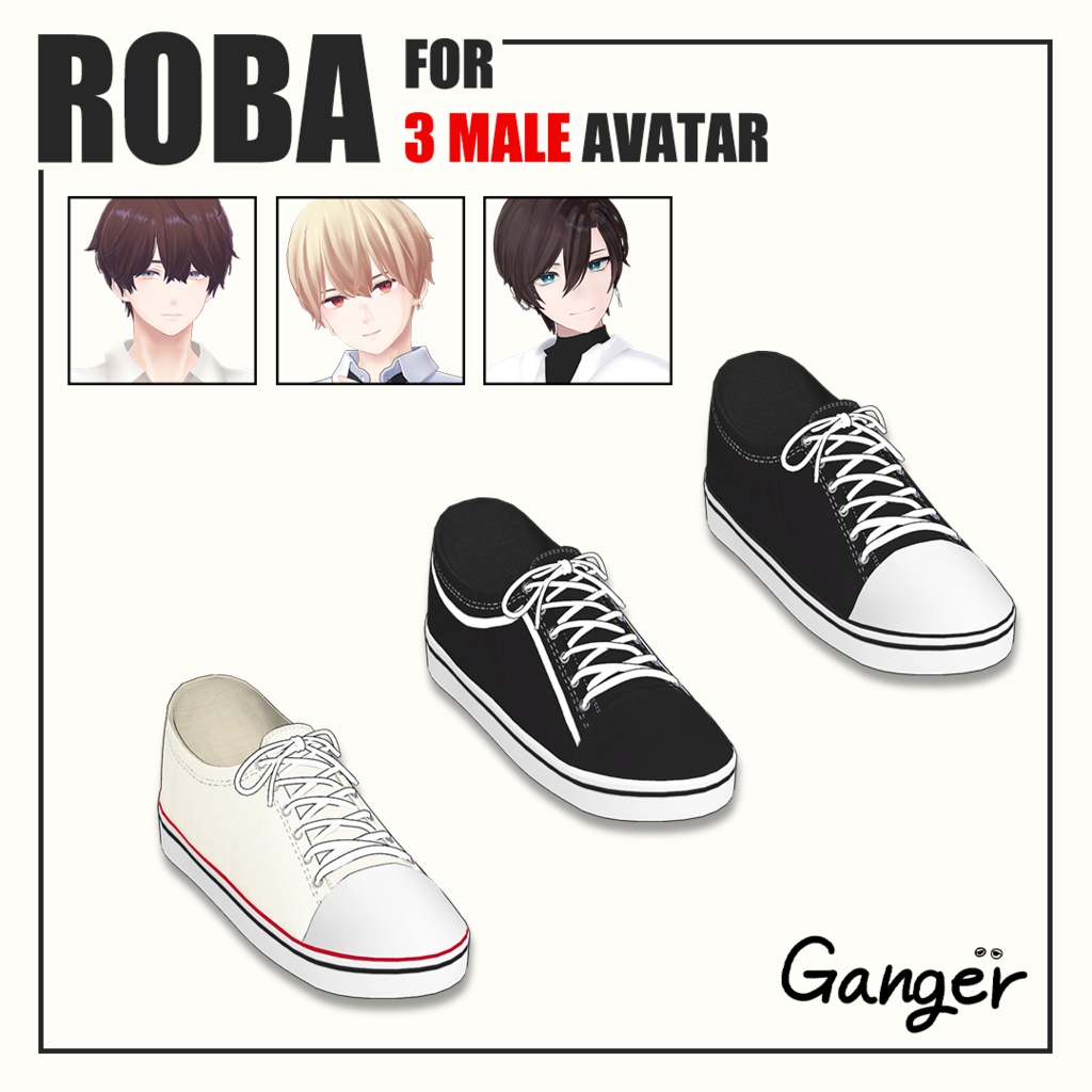  ROBA - 3男性アバター対応 [水瀬/杏里/碼希] image