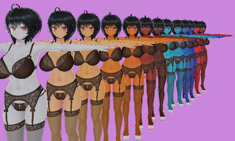 Skin tones Texture For IMERIS | VRC image