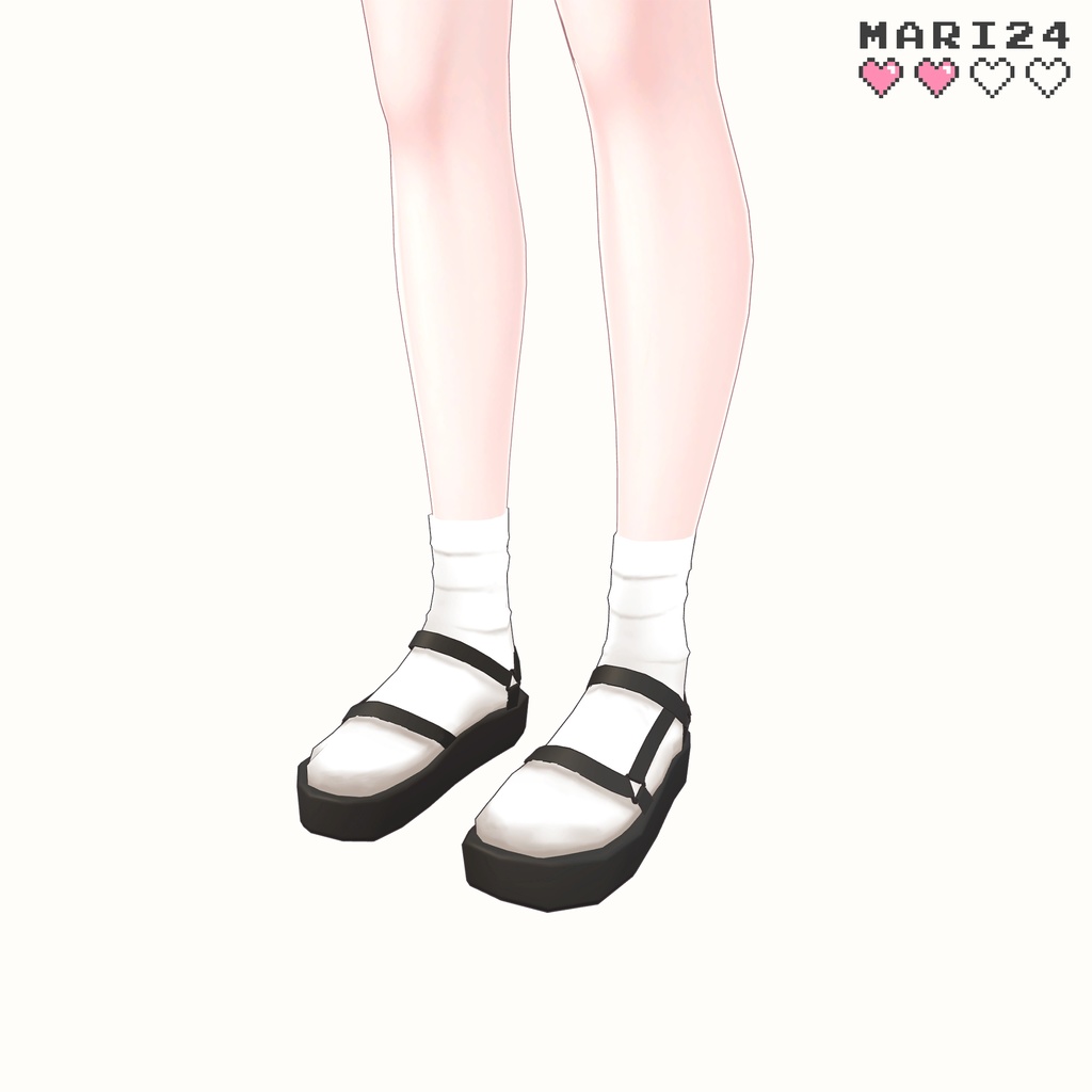 スポーツサンダルとソックス【セレスティア、桔梗】 image