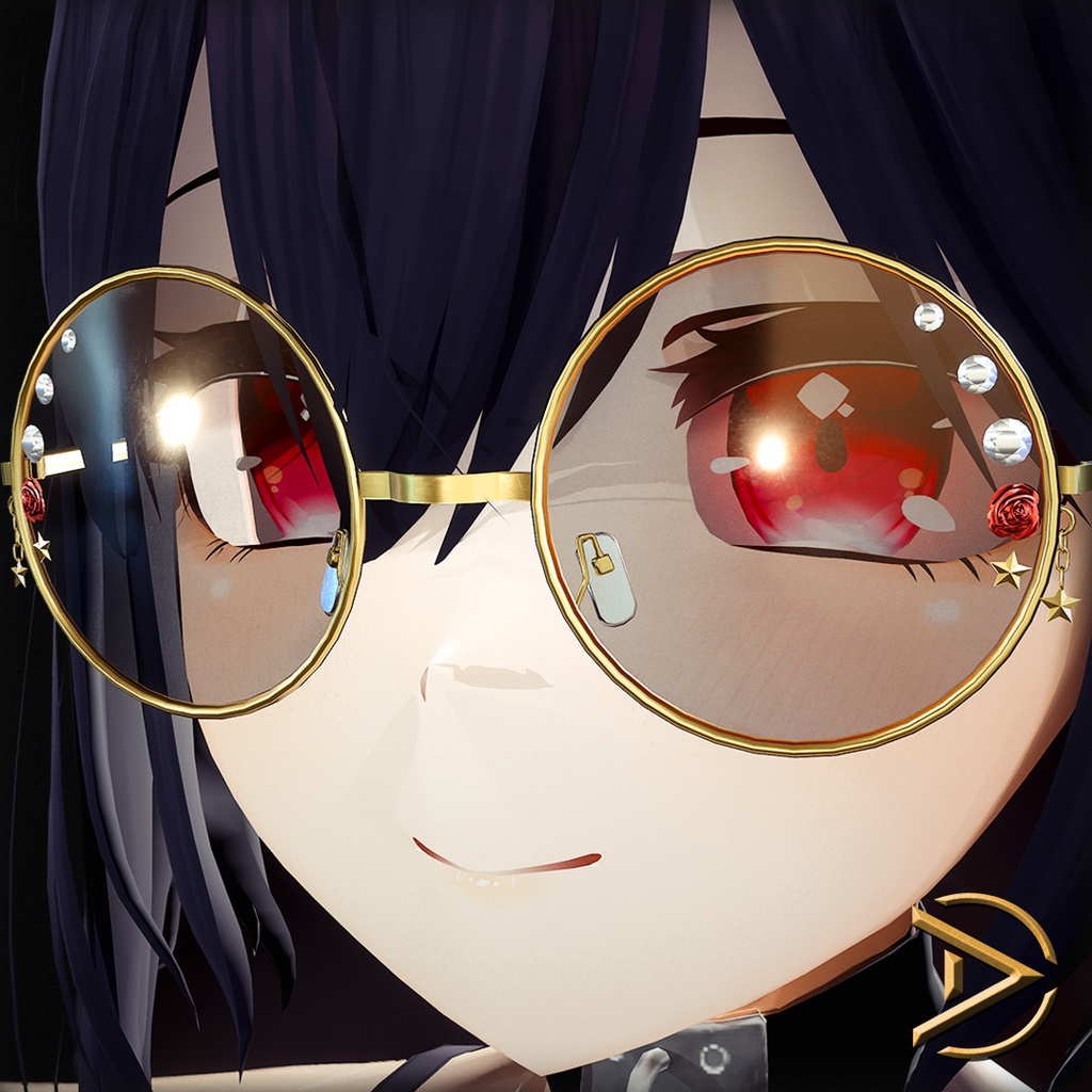 Golden Glamor Glasses image