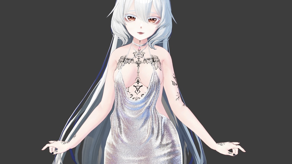 【女性アバター用】モデル立ポーズ image