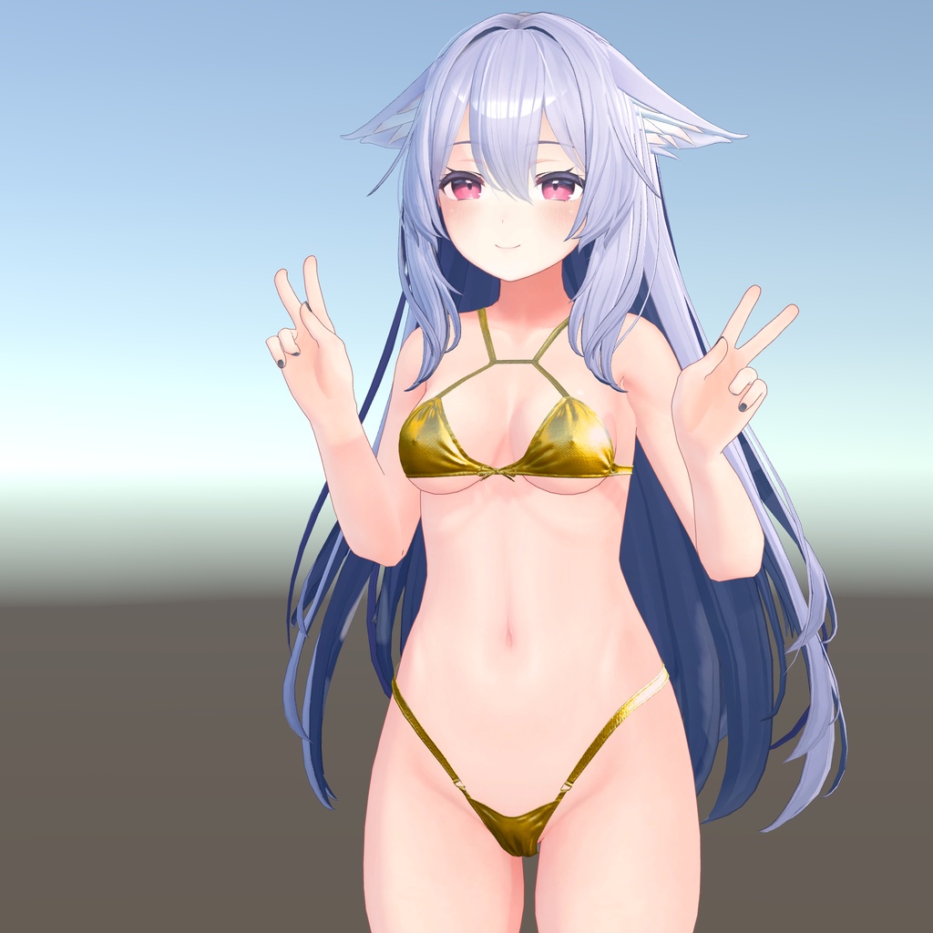 桔梗ちゃん用金ビキニ「ビザント」 image