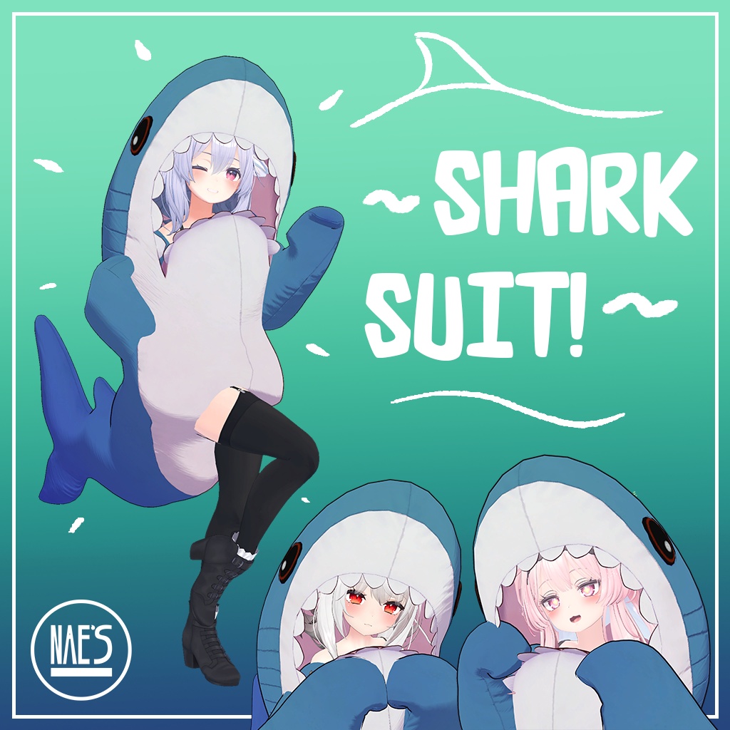 Shark suit ! [桔梗] [セレスティア] [舞夜] For Kikyo, Selestia and Maya image