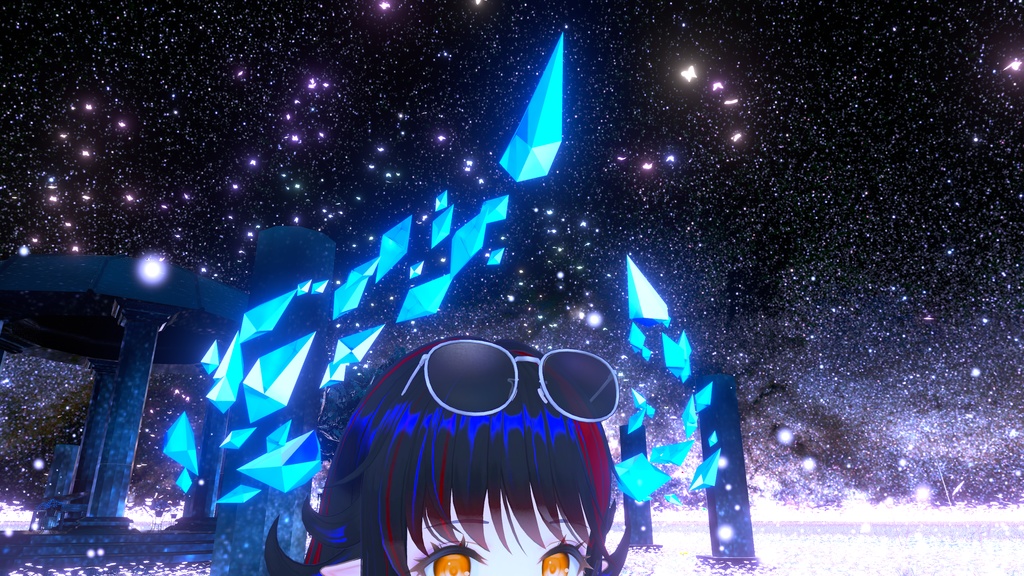【VRC向け】浮遊石の角 image