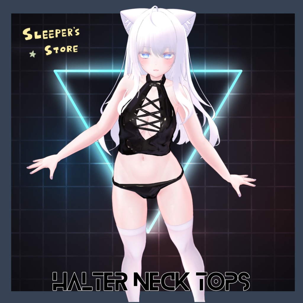 萌専用服　ホルターネックトップス　シェイプキー・PB対応 image