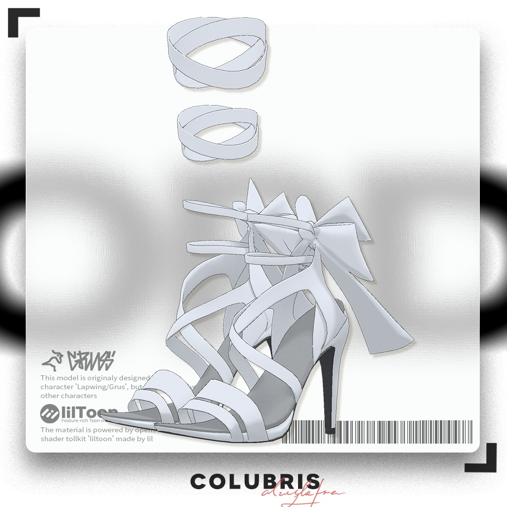 Shoe -「Strappy High Heel Sandals」For Grus image
