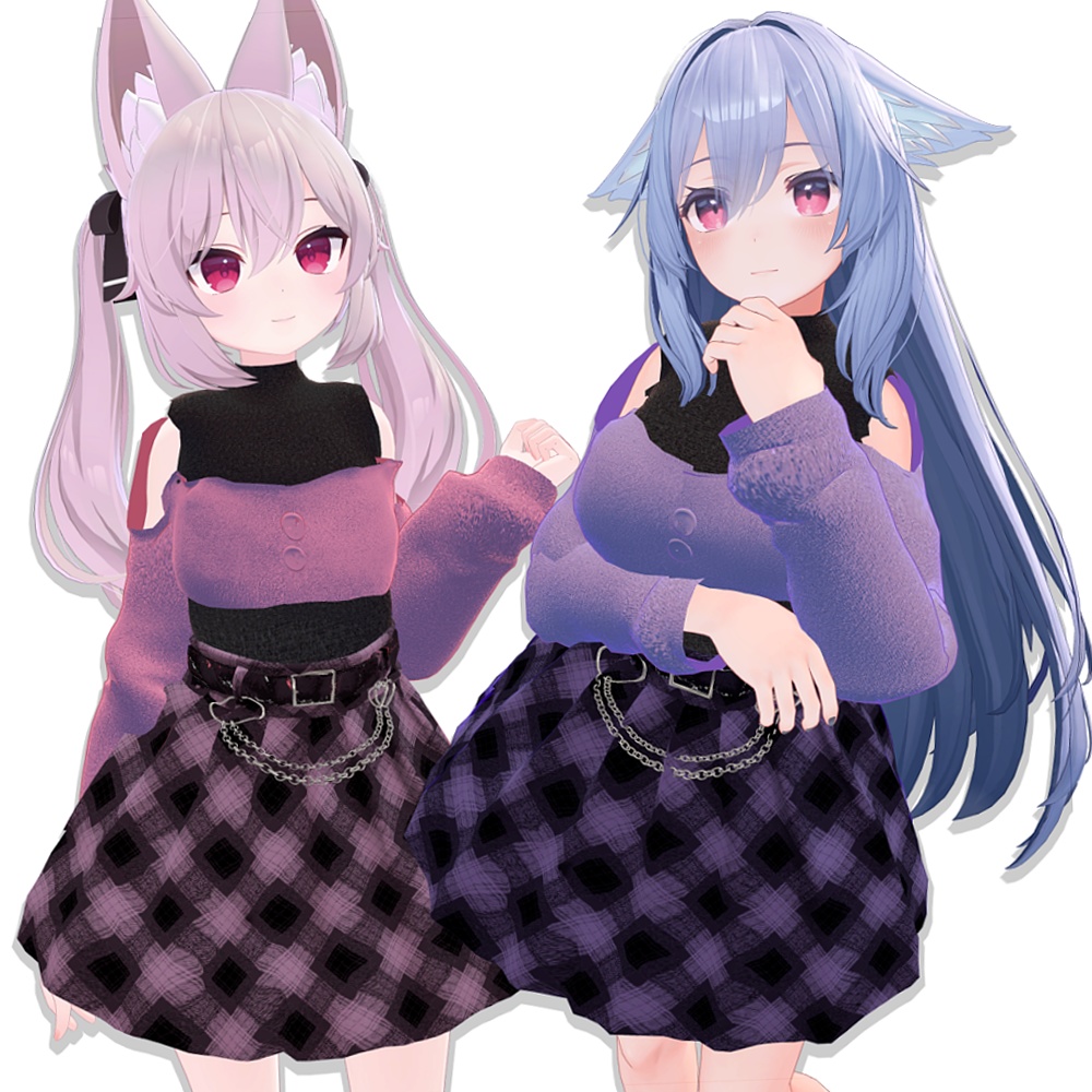 【複数アバター対応】春の新作おしゃれセットアップ♪ image