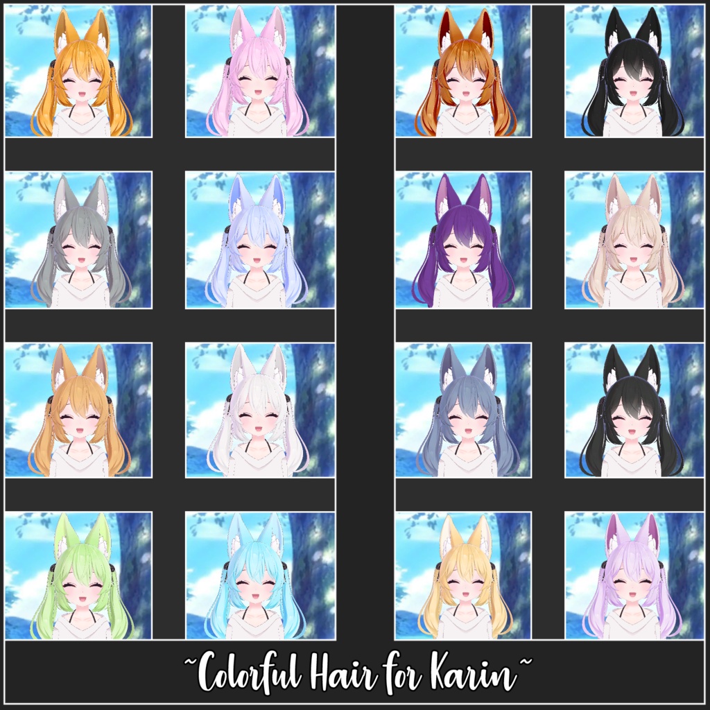 Colorful Hair for Karin | カリンのカラフルヘア image