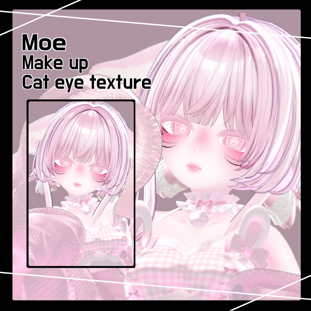 「MOE」 Make up (and Nail) & Cat eye texture image