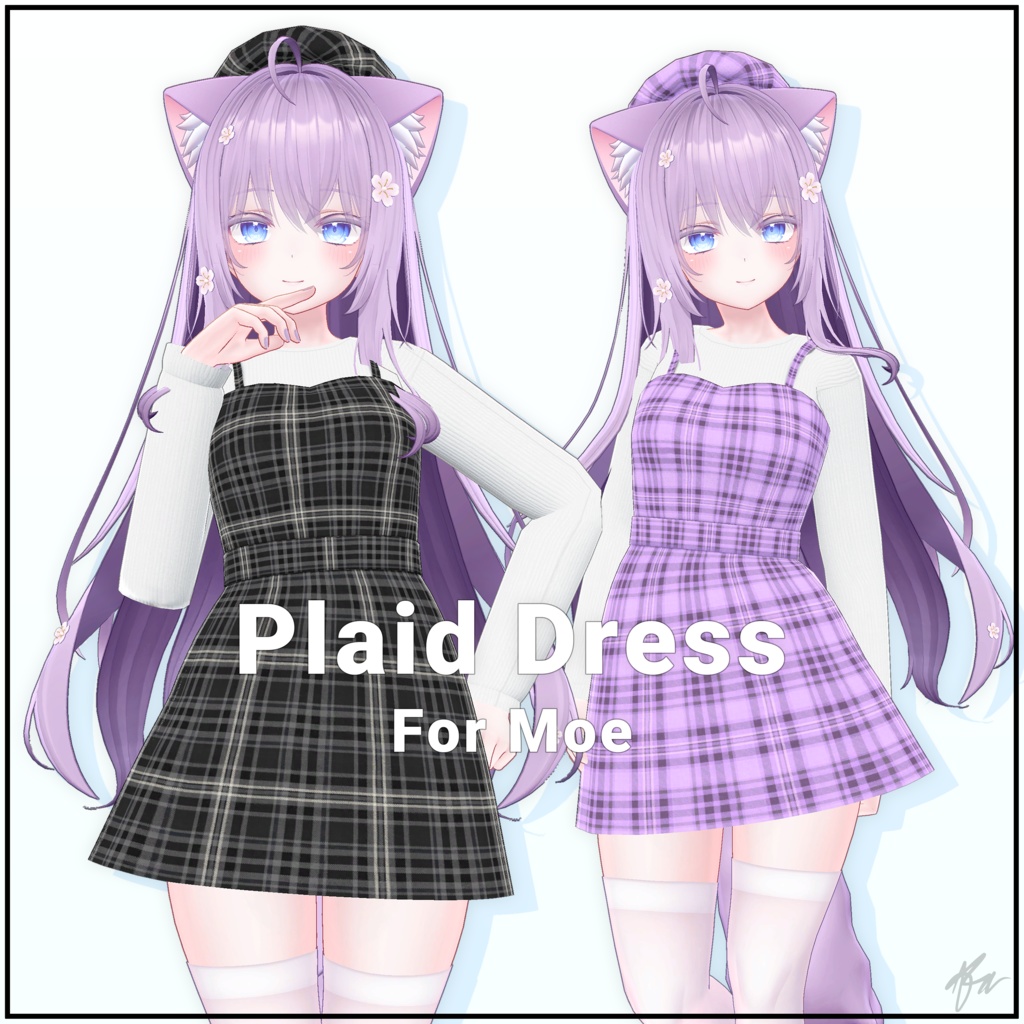 『萌 (Moe)』 Plaid Dress for Moe image