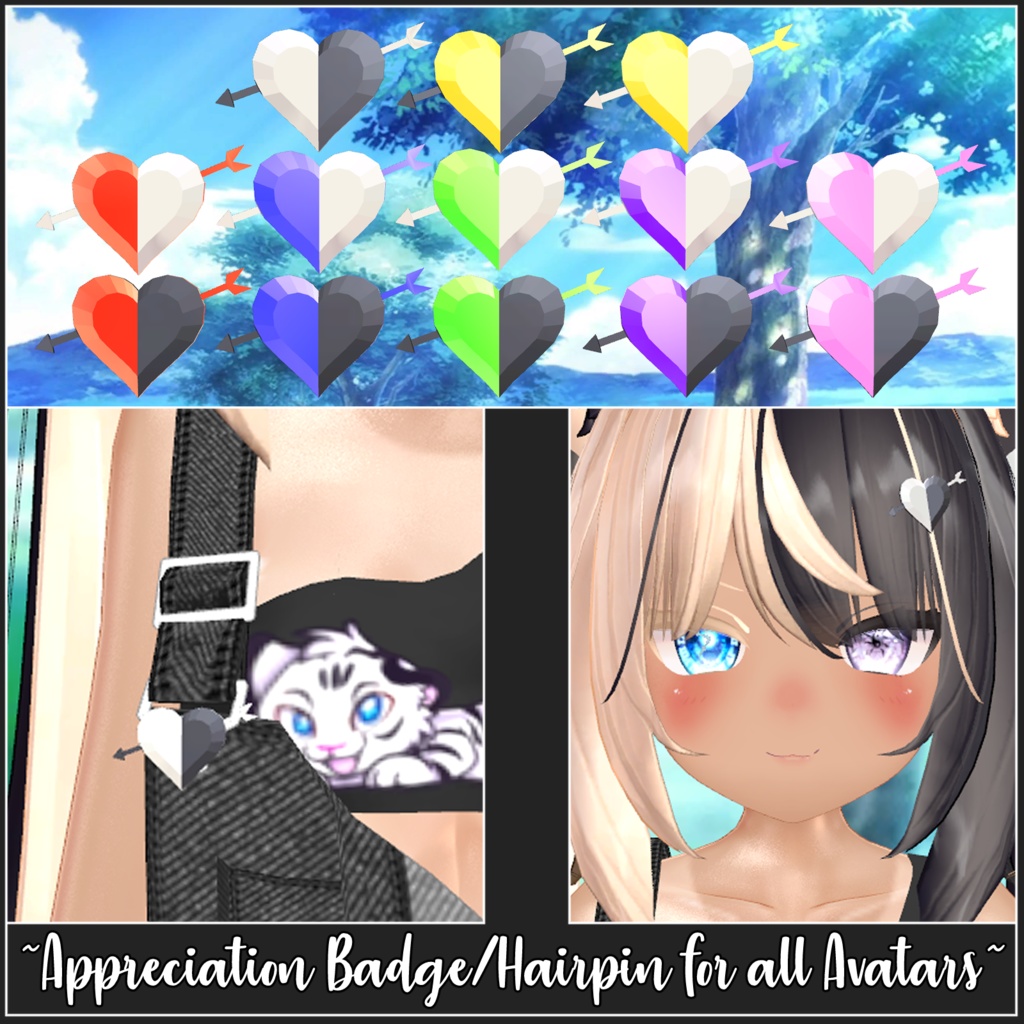 Appreciation Badges/Hairpin for all Avatars image