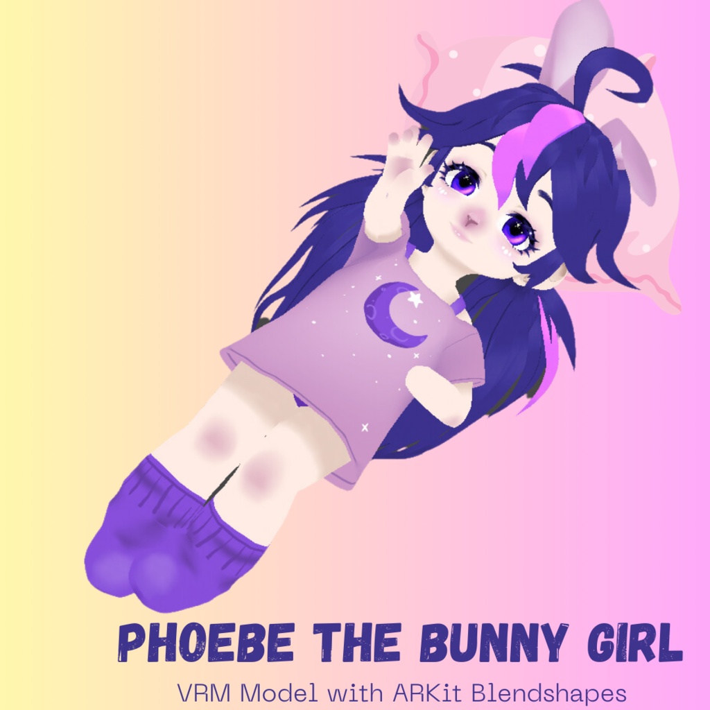 Phoebe the Bunny Girl and Hair Preset | ウサギの女の子フィービーちゃんと髪型プリセット image