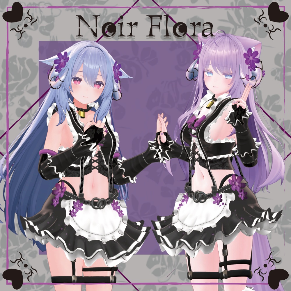 【4アバター対応】Noir#Flora ノアール#フローラ image