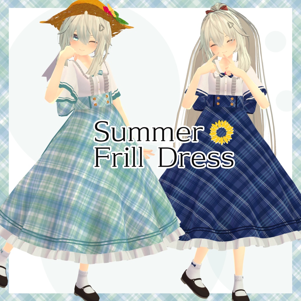 シィちゃん用サマーフリルドレス【スキニング済み&PB対応】  image