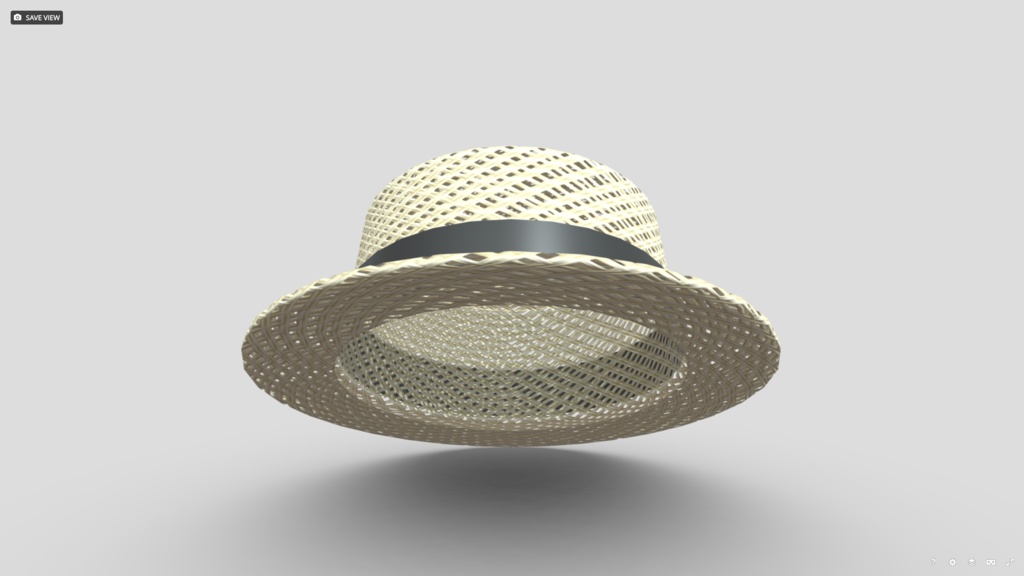 [FBX] カンカン帽（基本）Basic boater hat🪙 image