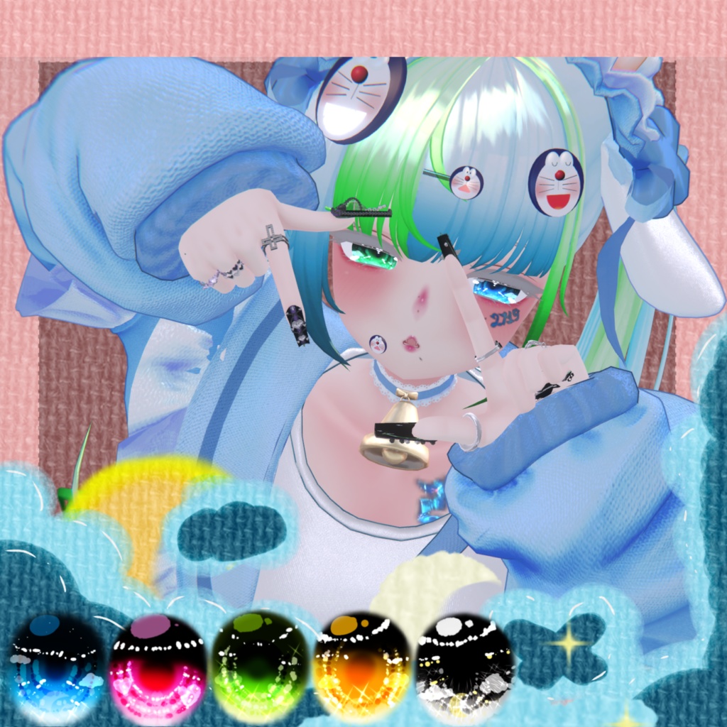 Maya: LS: eye set, face makeup and expression image