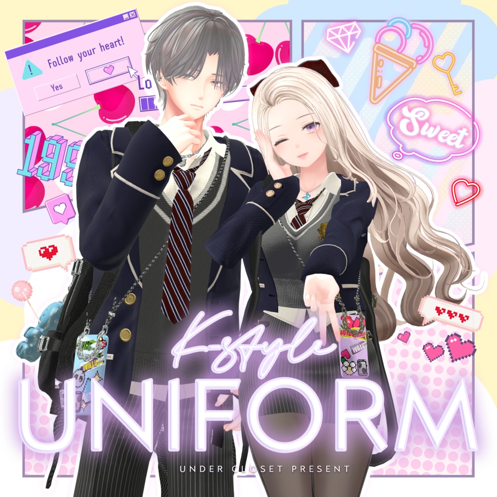  🦋K-Style UNIFORM🦋【マヌカ/森羅/萌/桔梗/水瀬/セレスティア/ライム/ルゼブル/凪夜瑠璃】　 image