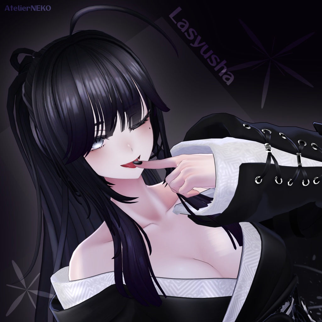 WavyPonyTail ウェーブポニーテール 【VRCHair】 image