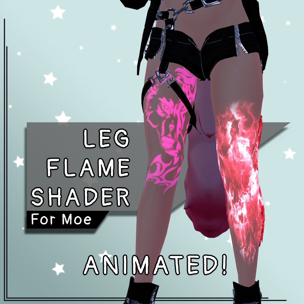 Leg Flame Shader!「萌」For Moe image