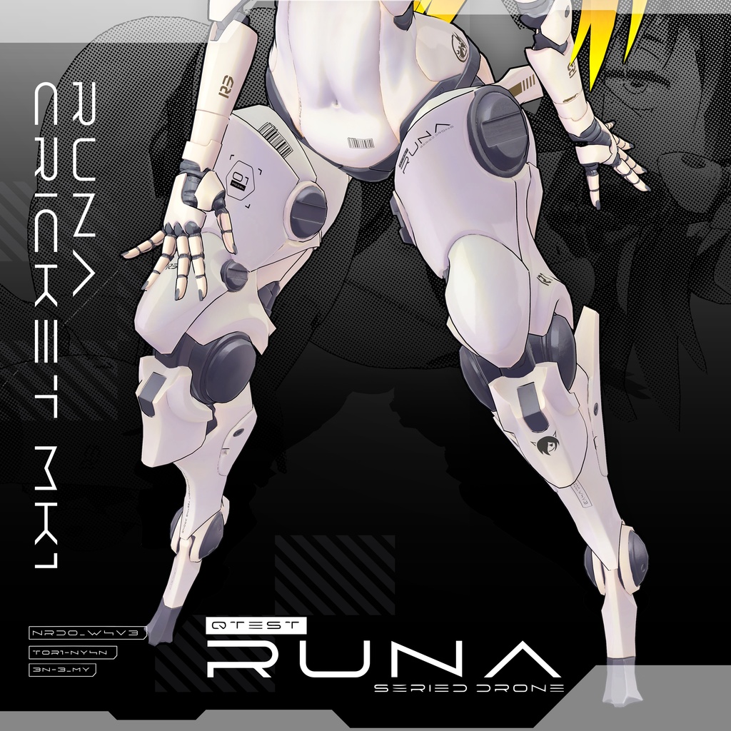 【オリジナル3Dコスチューム】Runa Cricket MK1【VRC】 image