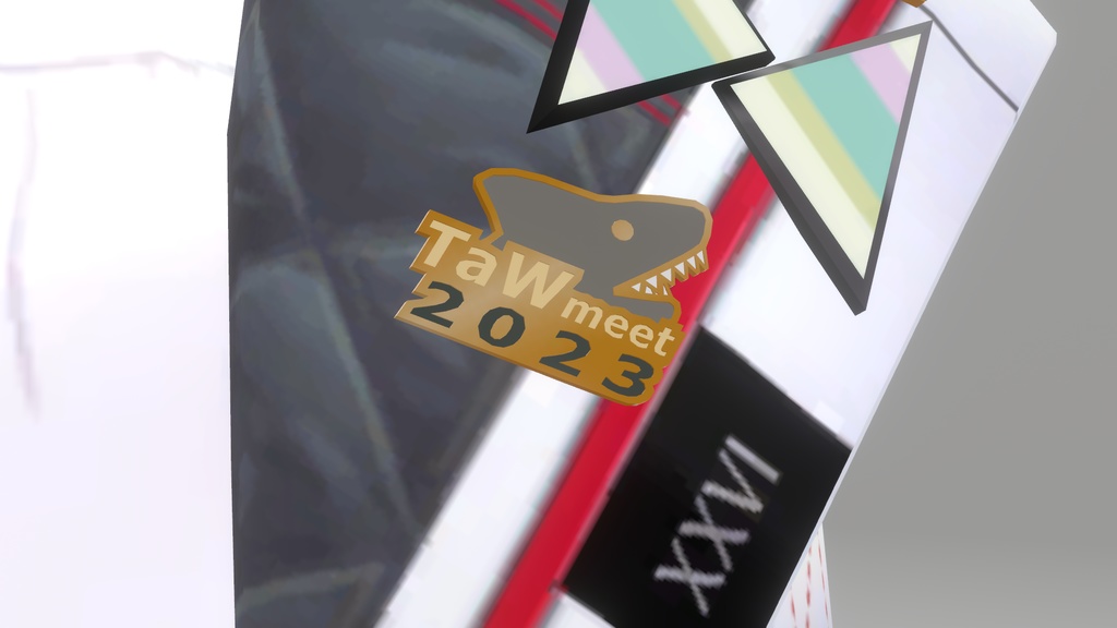 トラスとウェッジ集会2023記念ピンバッジ image