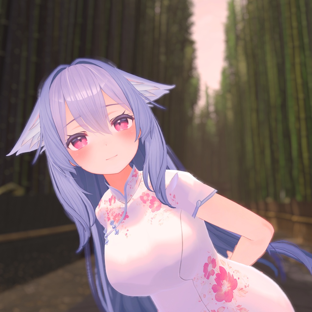 【PB対応】桔梗対応チョンサム／Kikyo_Cheongsam VRC用 image